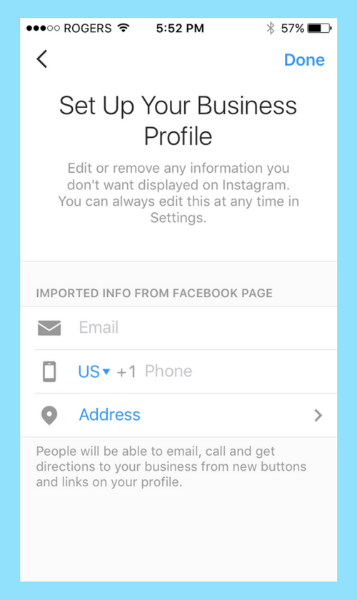 Set Up Your Business Profile on Instagram