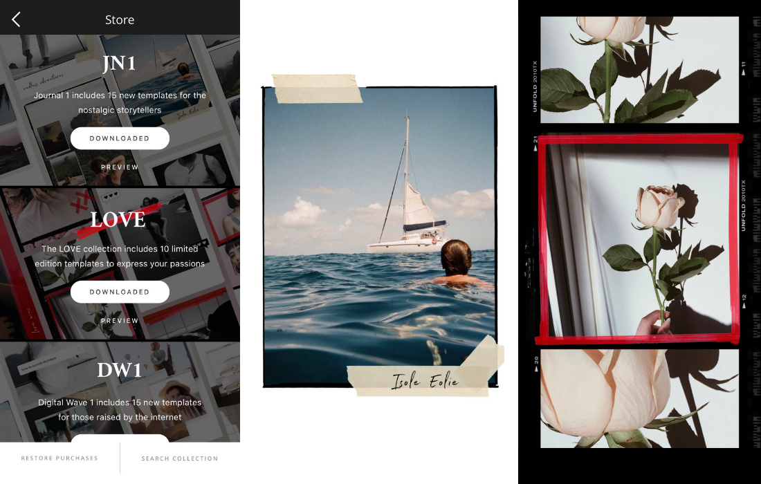 Create Minimalist Collages For Instagram Stories With Unfold