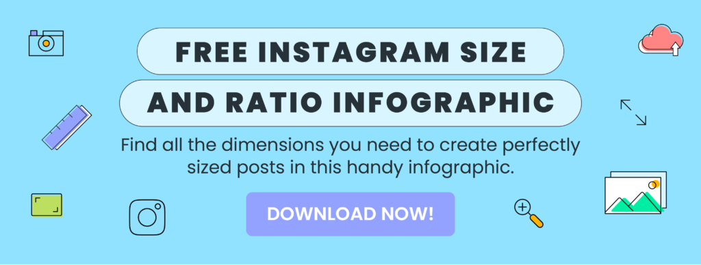 Free Instagram Size and Ratio Infographic download
