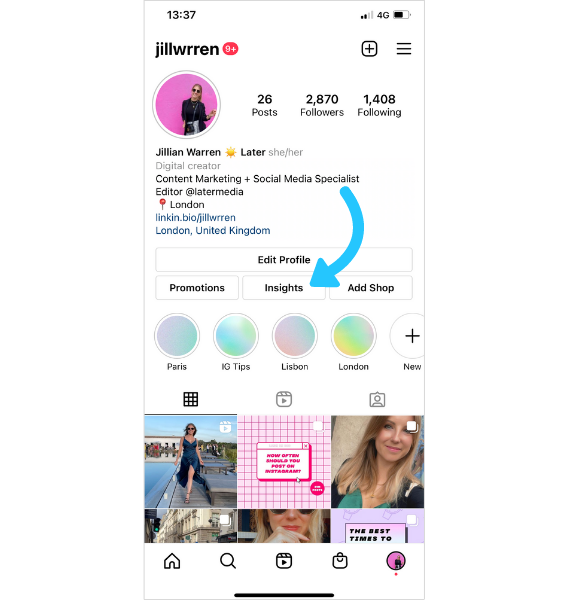 Access Instagram Insights