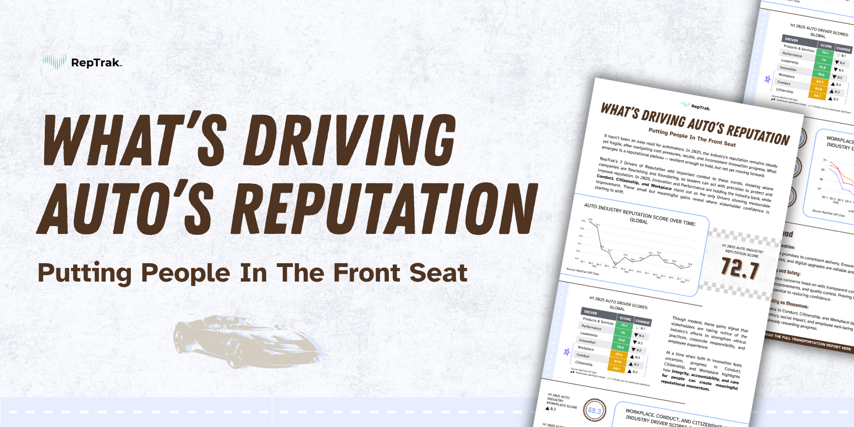 What’s Driving Auto’s Reputation: Transportation Infographic Header