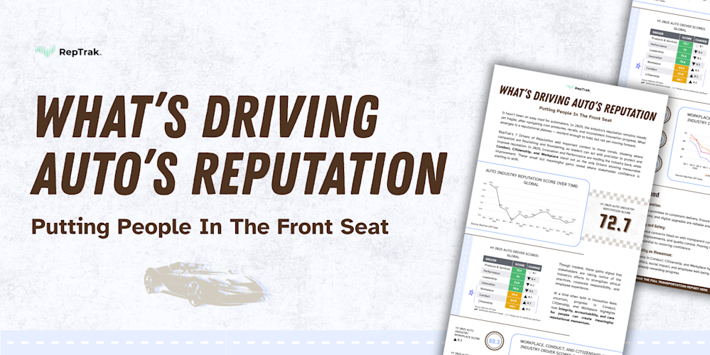 What’s Driving Auto’s Reputation: Transportation Infographic Header