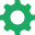 Simple gear icon