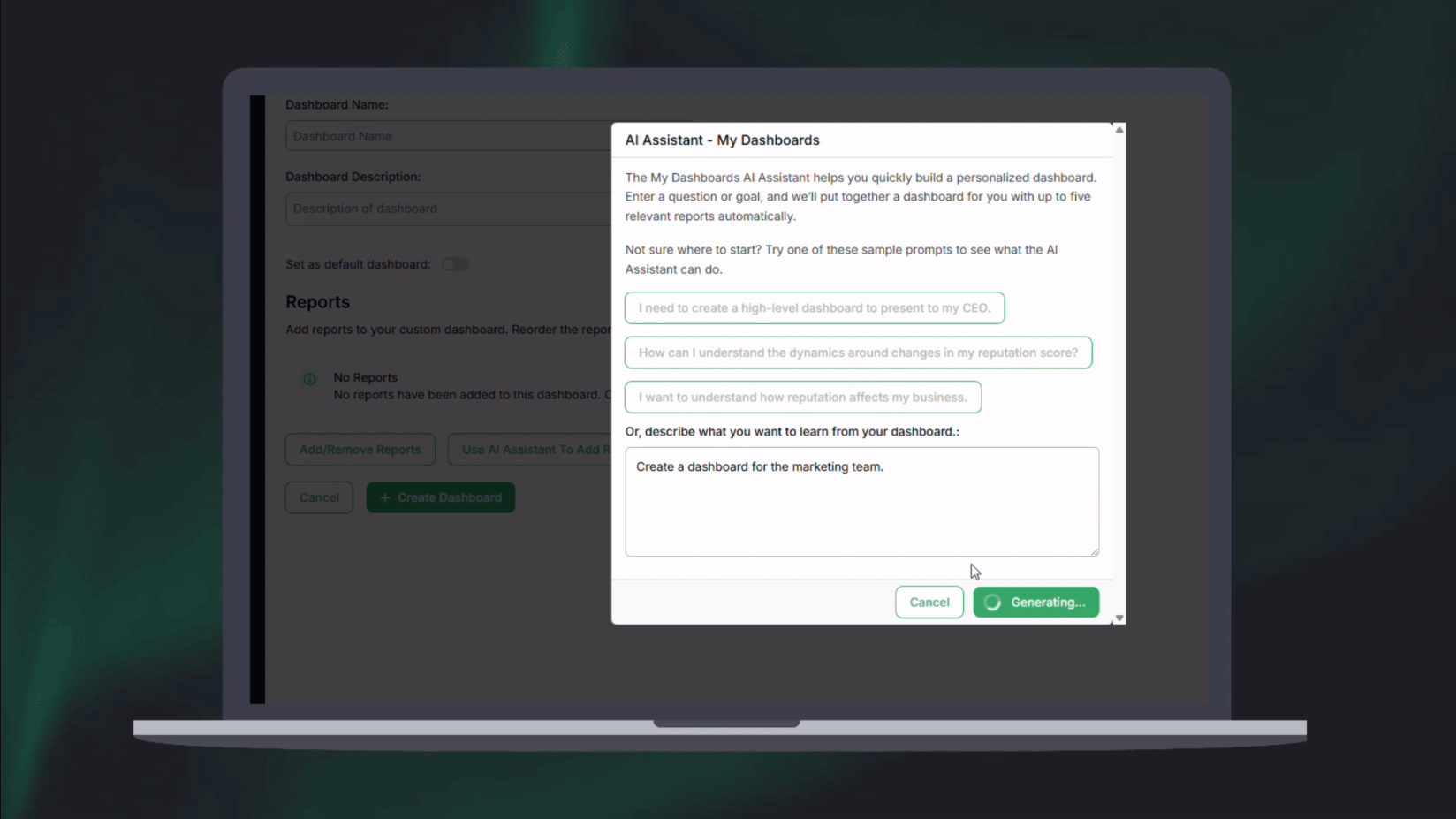 Compass AI Dashboards graphic