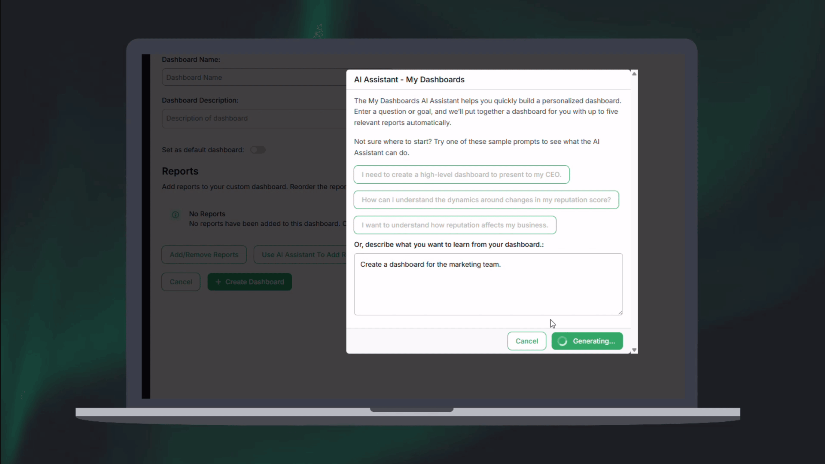 Compass AI Dashboards graphic