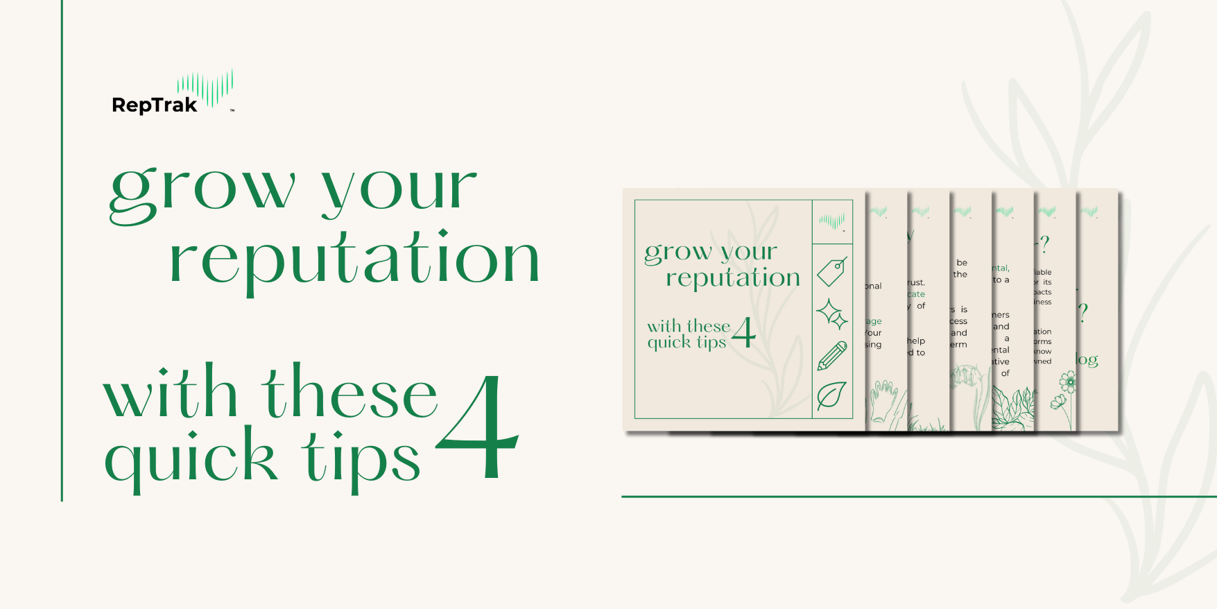grow your reputation with these 4 quick tips