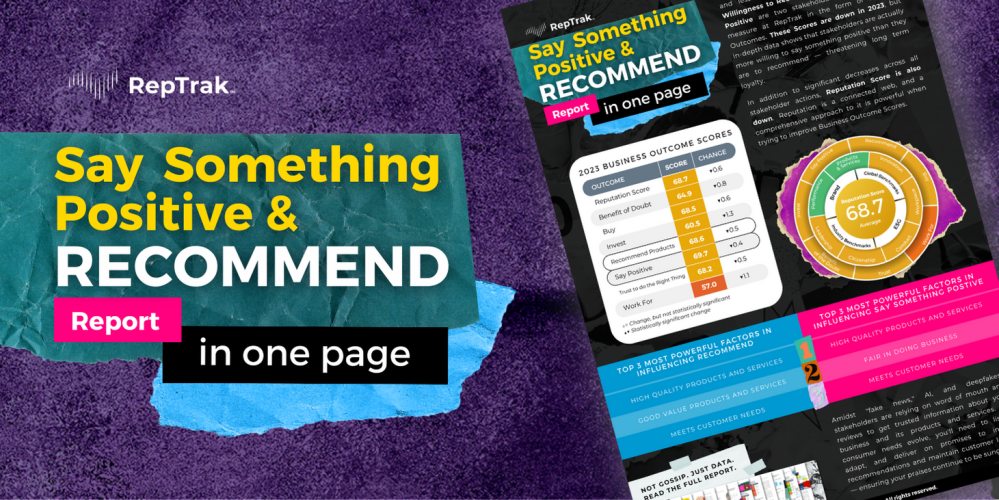 Say Something Positive & Recommend Report - One Pager