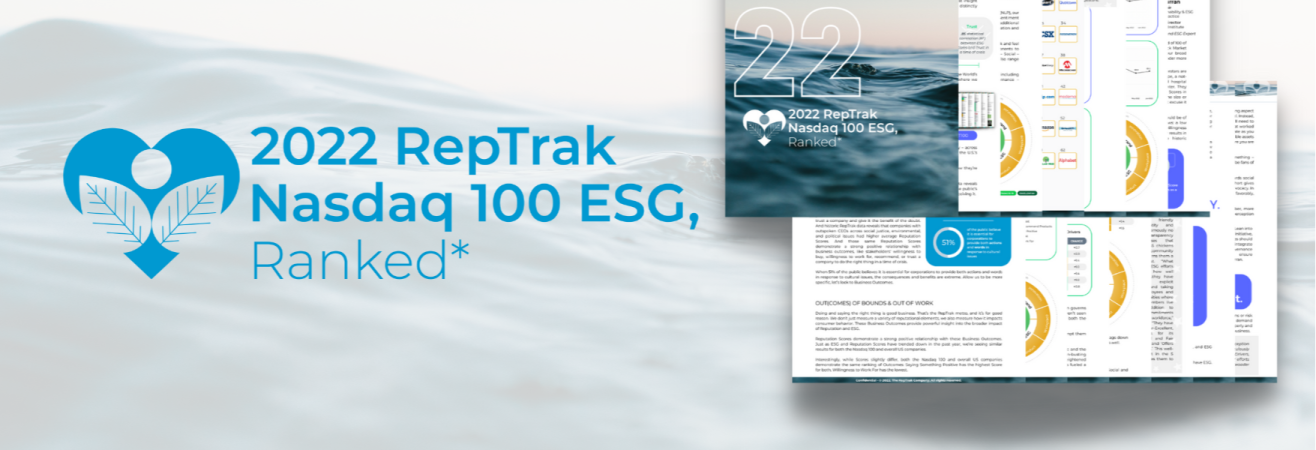 2022 RepTrak Nasdaq 100 ESG Ranked