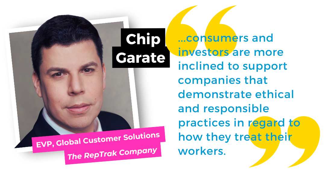 Chip Garate, EVP, Global Customer Solutions, The RepTrak Company