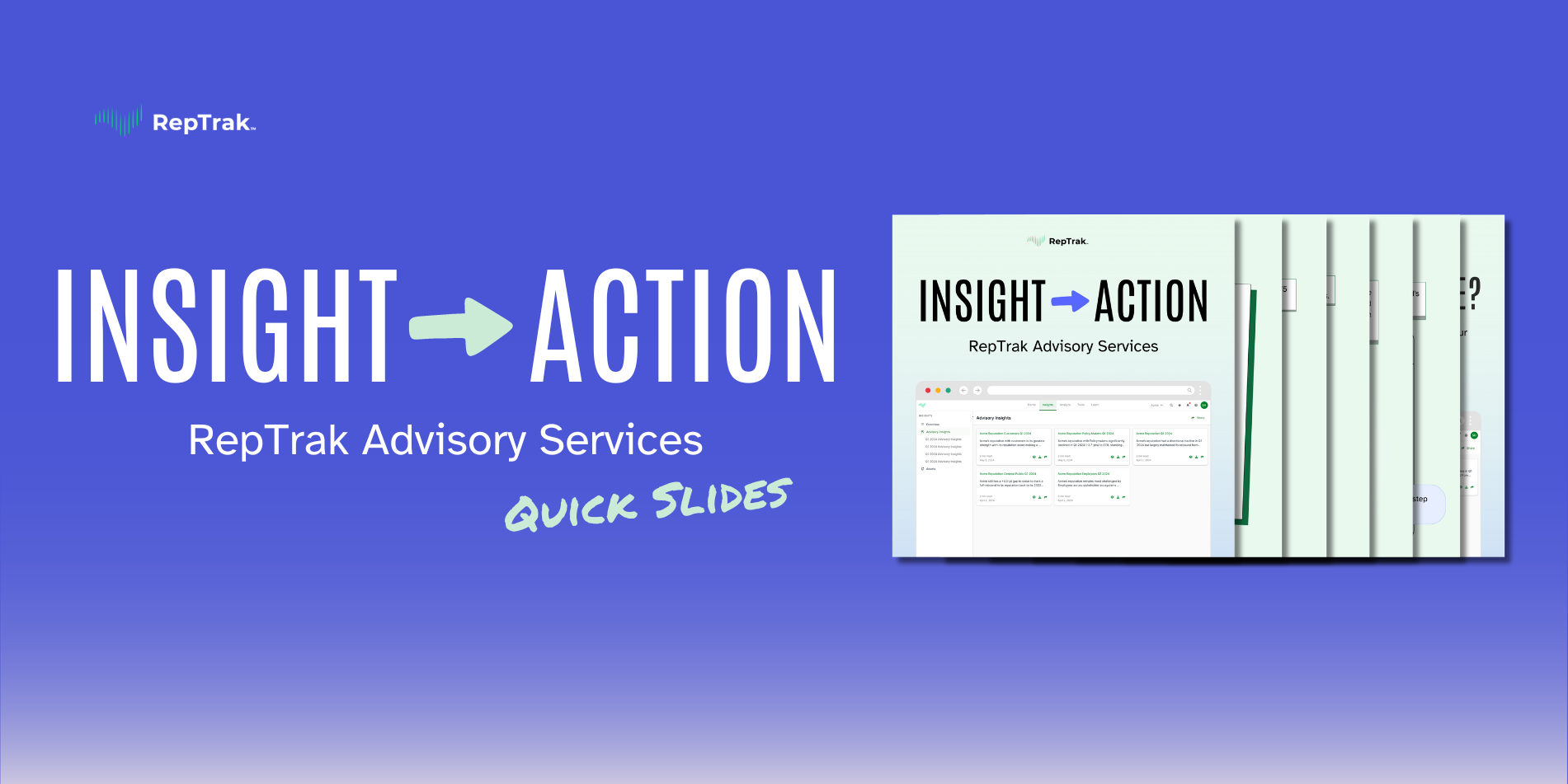 Insight to Action: Advisory Services Quick Slides Blog Header
