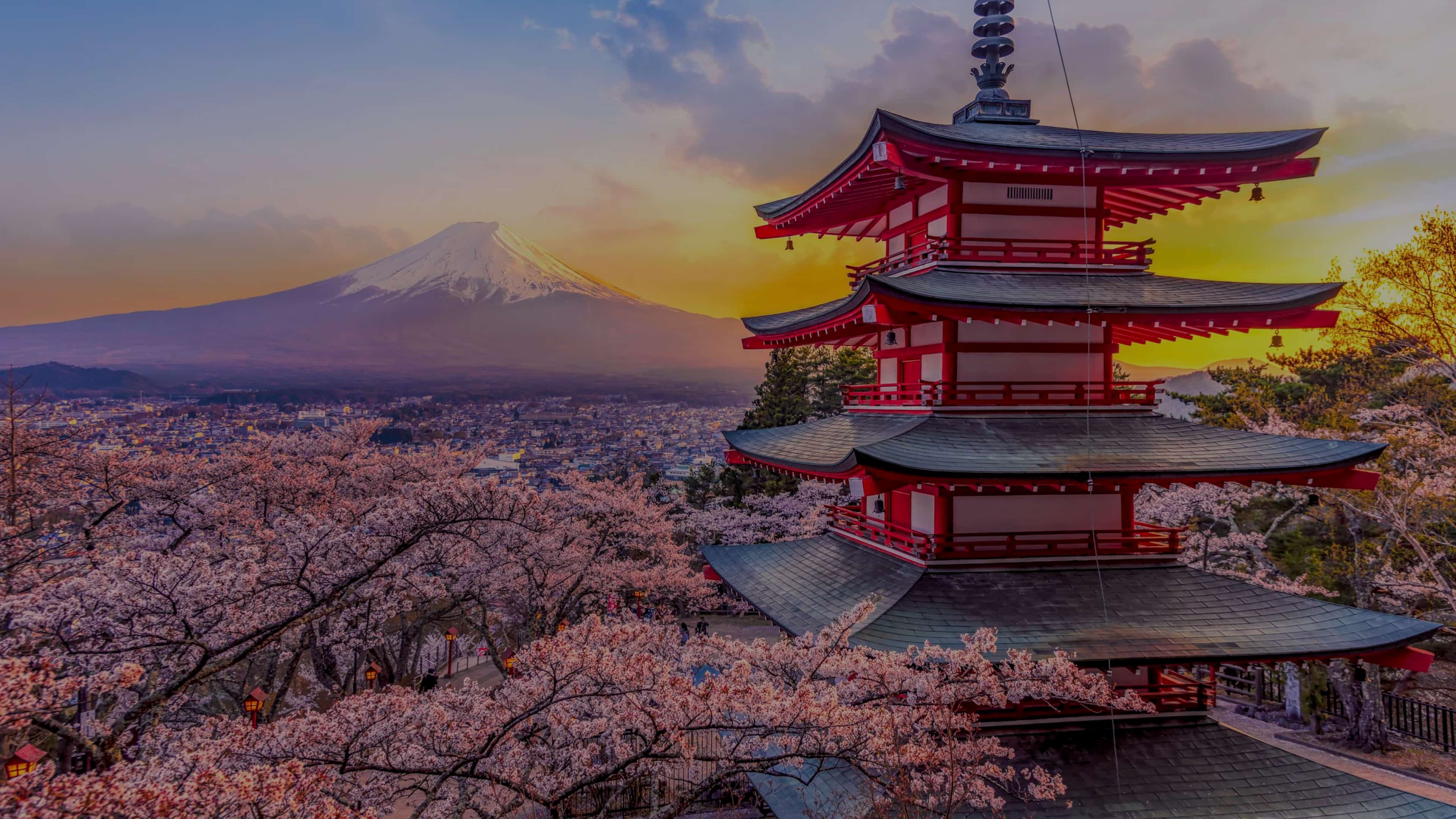 Building in front of mountainscape