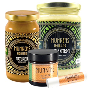 Orange bakgrund med ljusorange krona.