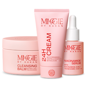 Ansiktskräm, ansiktsrengöring och ansiktsolja från Maggie by Kakan.
