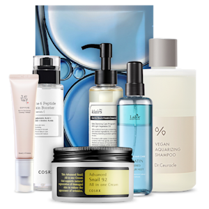 Utvalda K-beautyprodukter från COSRX, Klairs, Beauty of Joseon, Dr. Ceuracle och Lador.