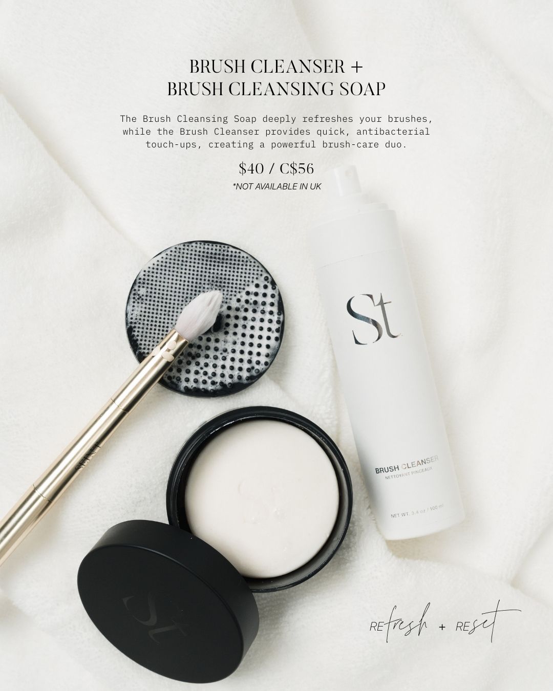 brush cleanser : cleansing soap