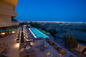 Verdala Wellness Hotel Pool at Night