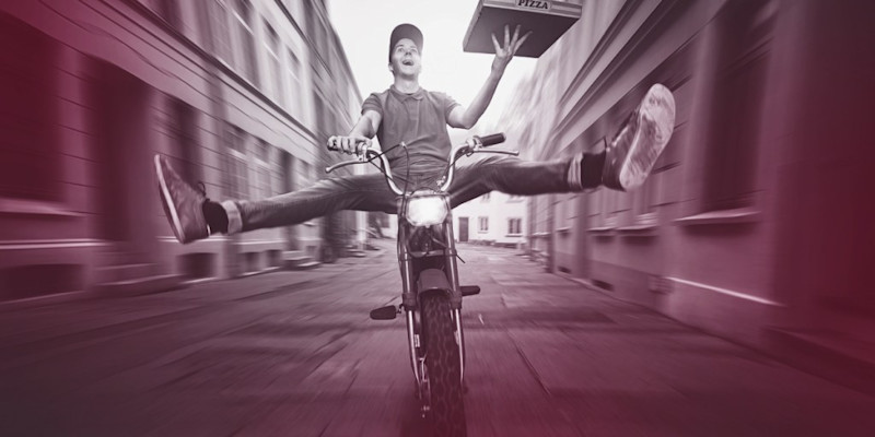 Guy on a bike