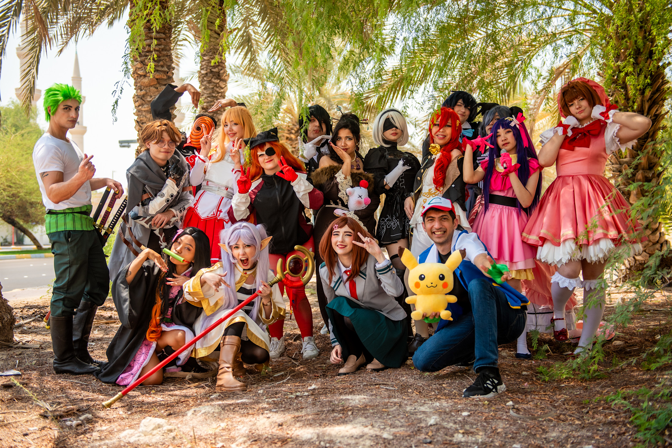 People in cosplay during Animenia