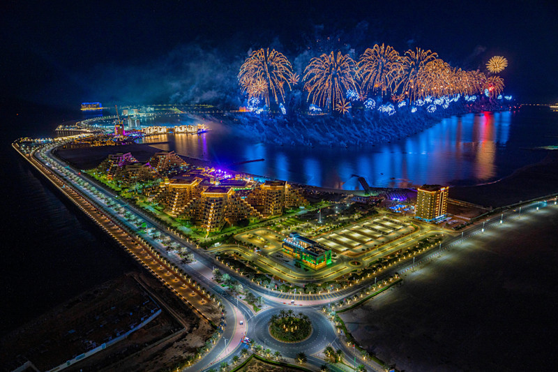 Al Marjan Island fireworks