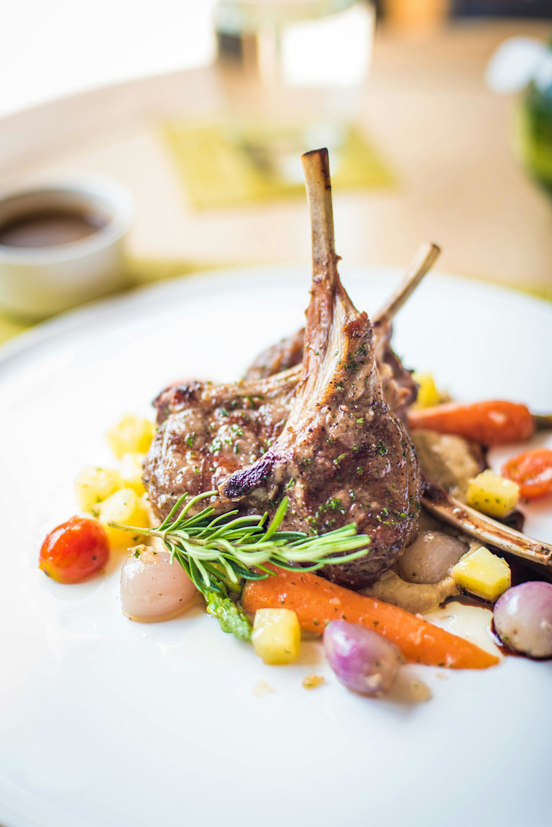 An exquisite lamb dish