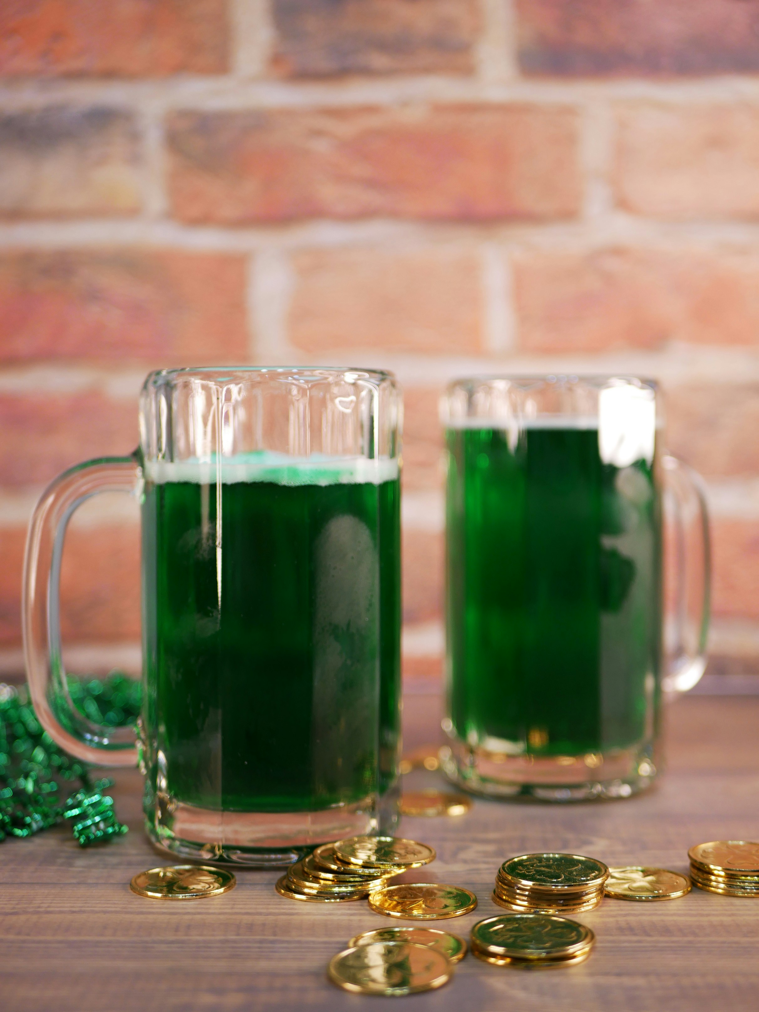 Two Green, Saint Patrick's Day-Themed Drinks