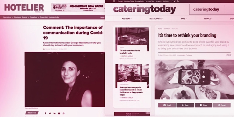Georgie in Hotelier & Catering Today