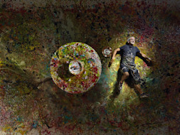Yann with paint