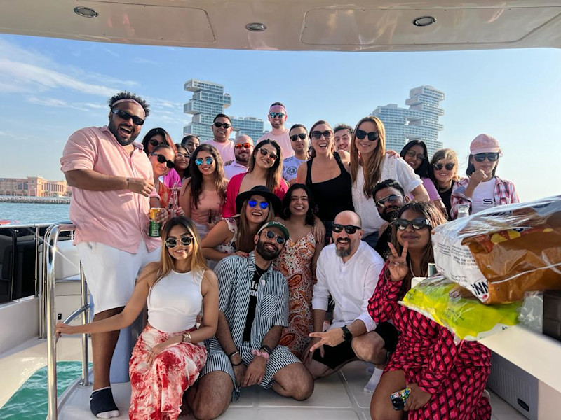 Katch team on boat