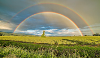 Double rainbow in Ireland