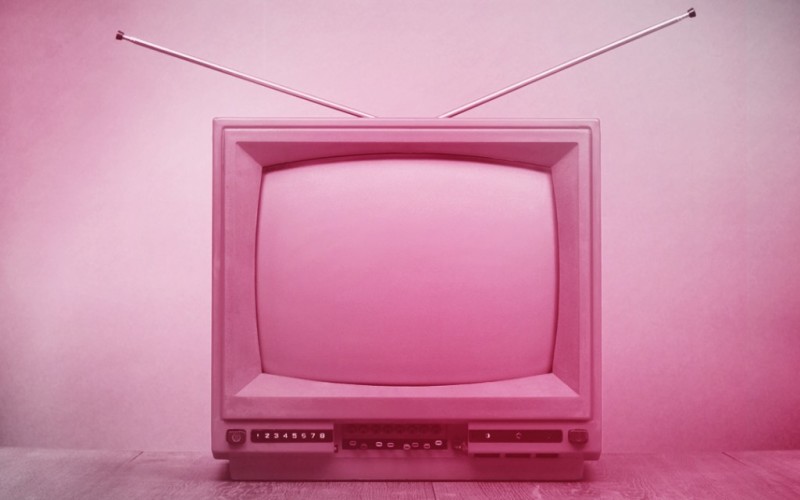 Pink Old TV