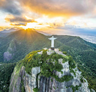 Christ the Redeemer at Sunset