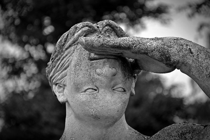Confusing statue