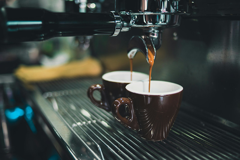 Coffee being percolated