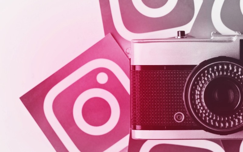 Pink Instagram and Camera