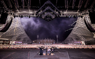 Black Pink with crowd shot in Etihad Park, Yas Island, Abu Dhabi