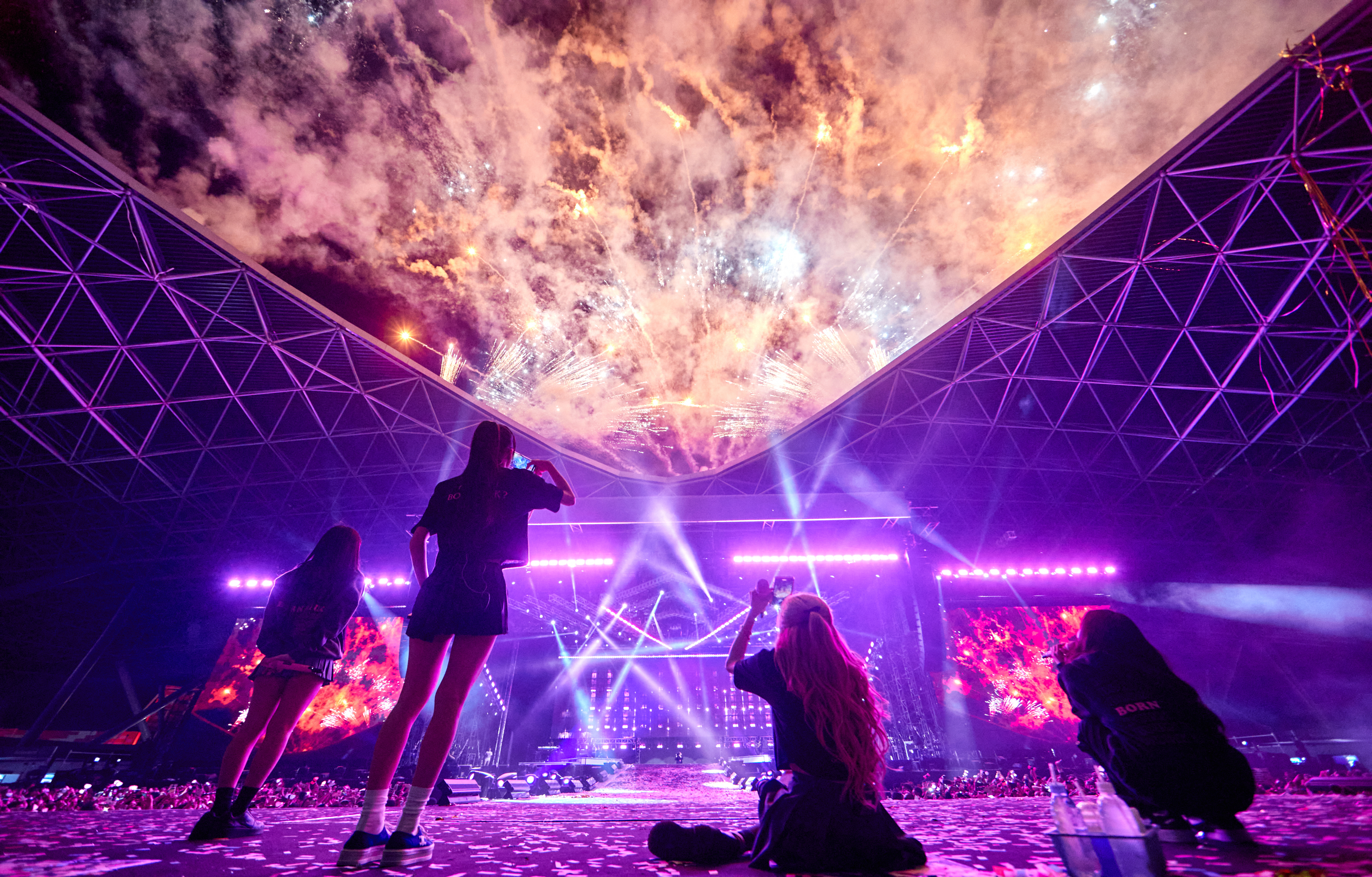 Black Pink at Etihad Park, Yas Island, Abu Dhabi Fire Works