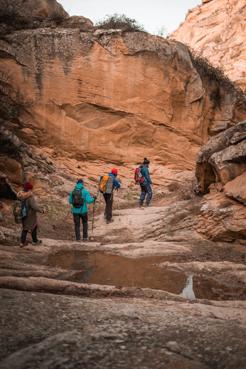 Hikers in the mountains