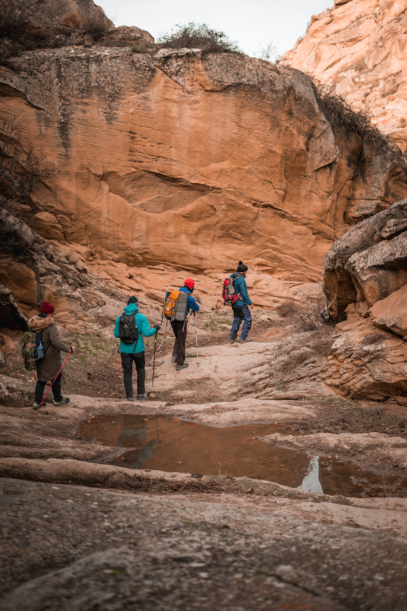 Hikers in the mountains