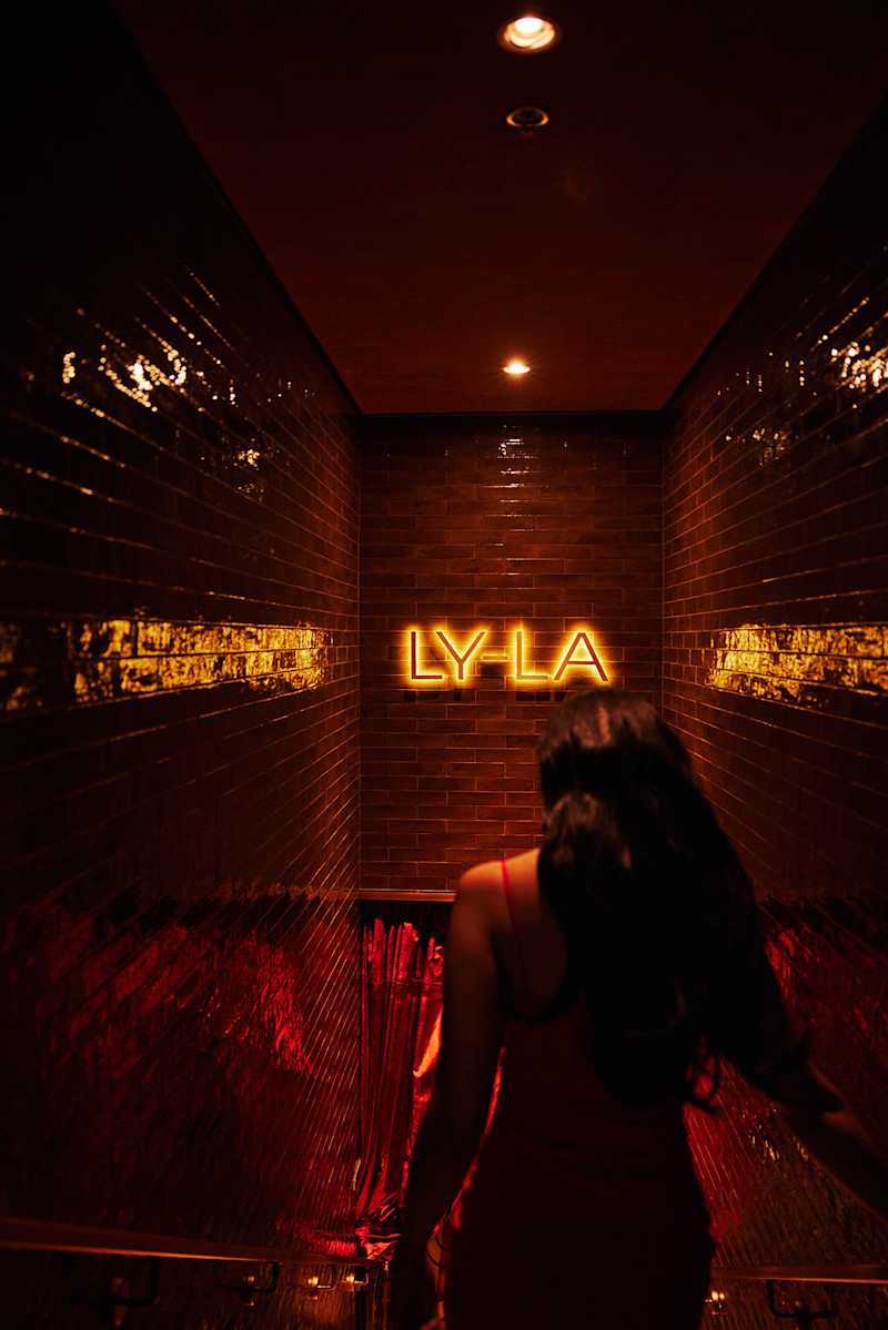 Woman Walking Down the Stairs to LY-LA