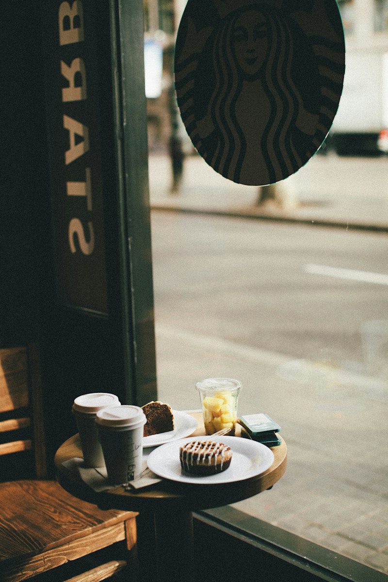 Starbucks Coffee window