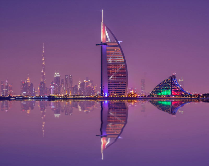 Burj Al Arab at night