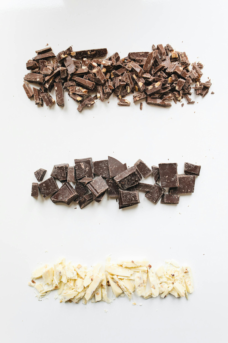 Three types of chocolate