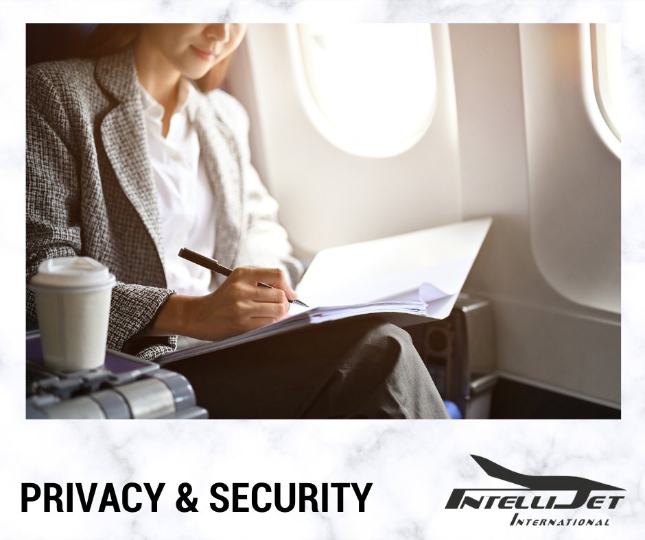 Private Jet Travel Benefit - Privacy and Security