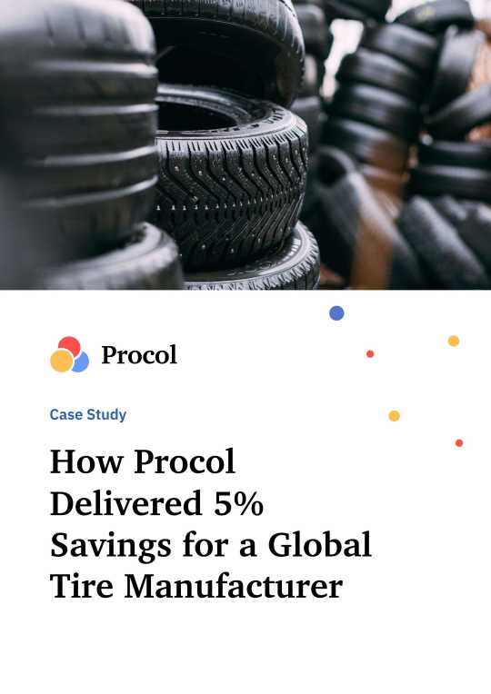 How Procol Delivered 5% Savings for a Global Tire Manufacturer