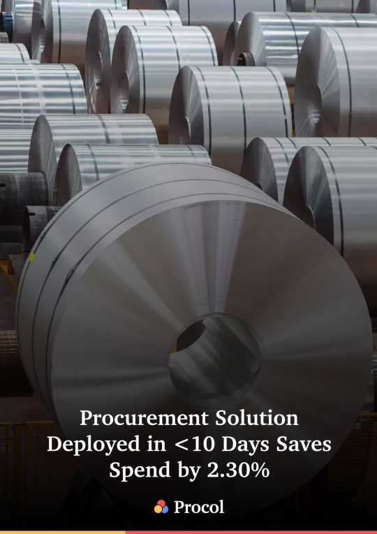 Procurement Solution Deployed in less than 10 days saves spends by 2.30%