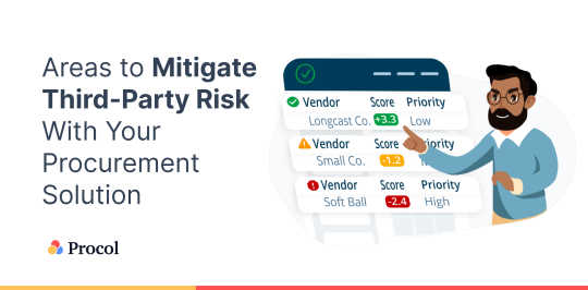 Areas to Mitigate Third-party Risk With Your Procurement Solution