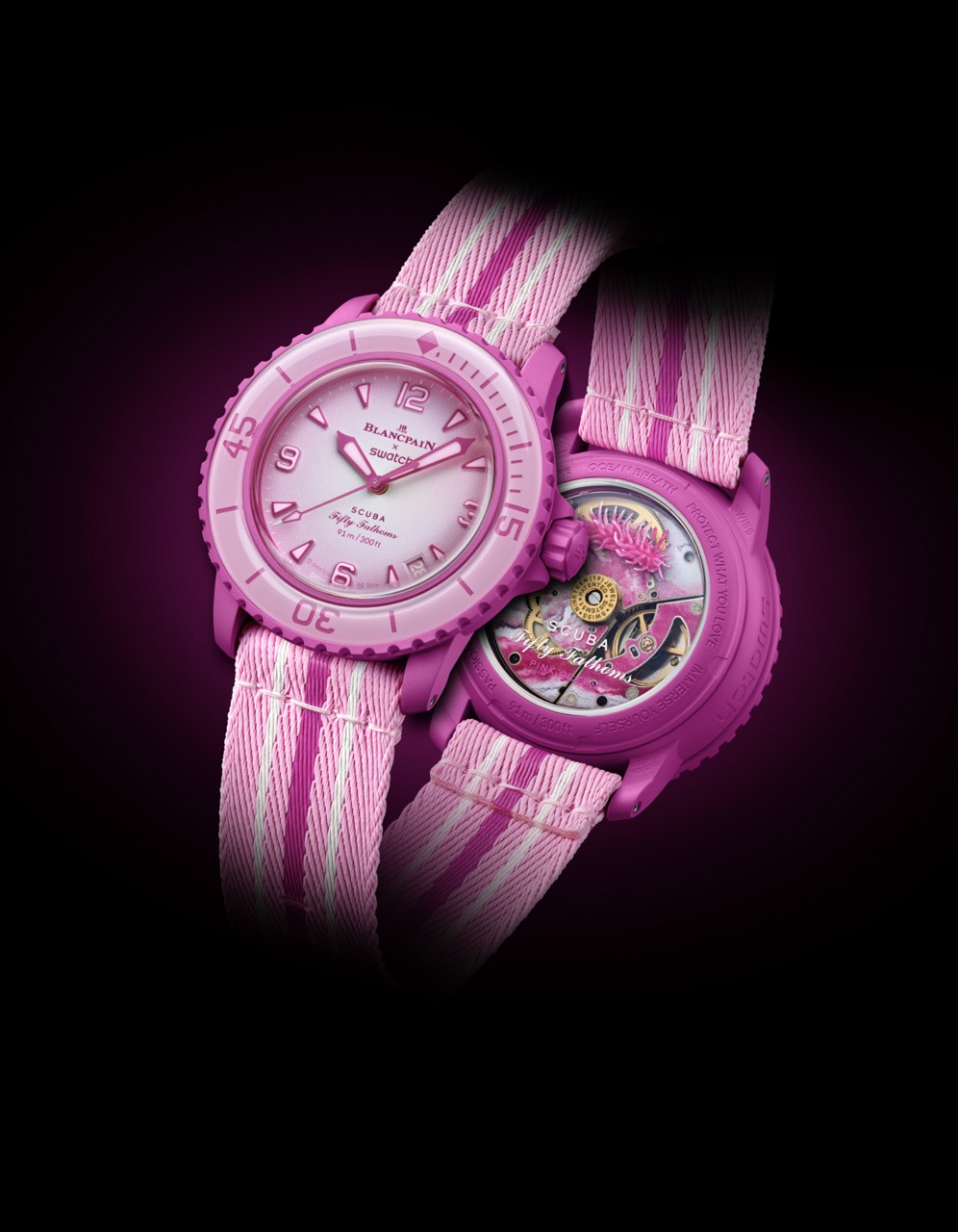Bioceramic Scuba Fifty Fathoms Collection – PINK OCEAN - Swatch Ltd