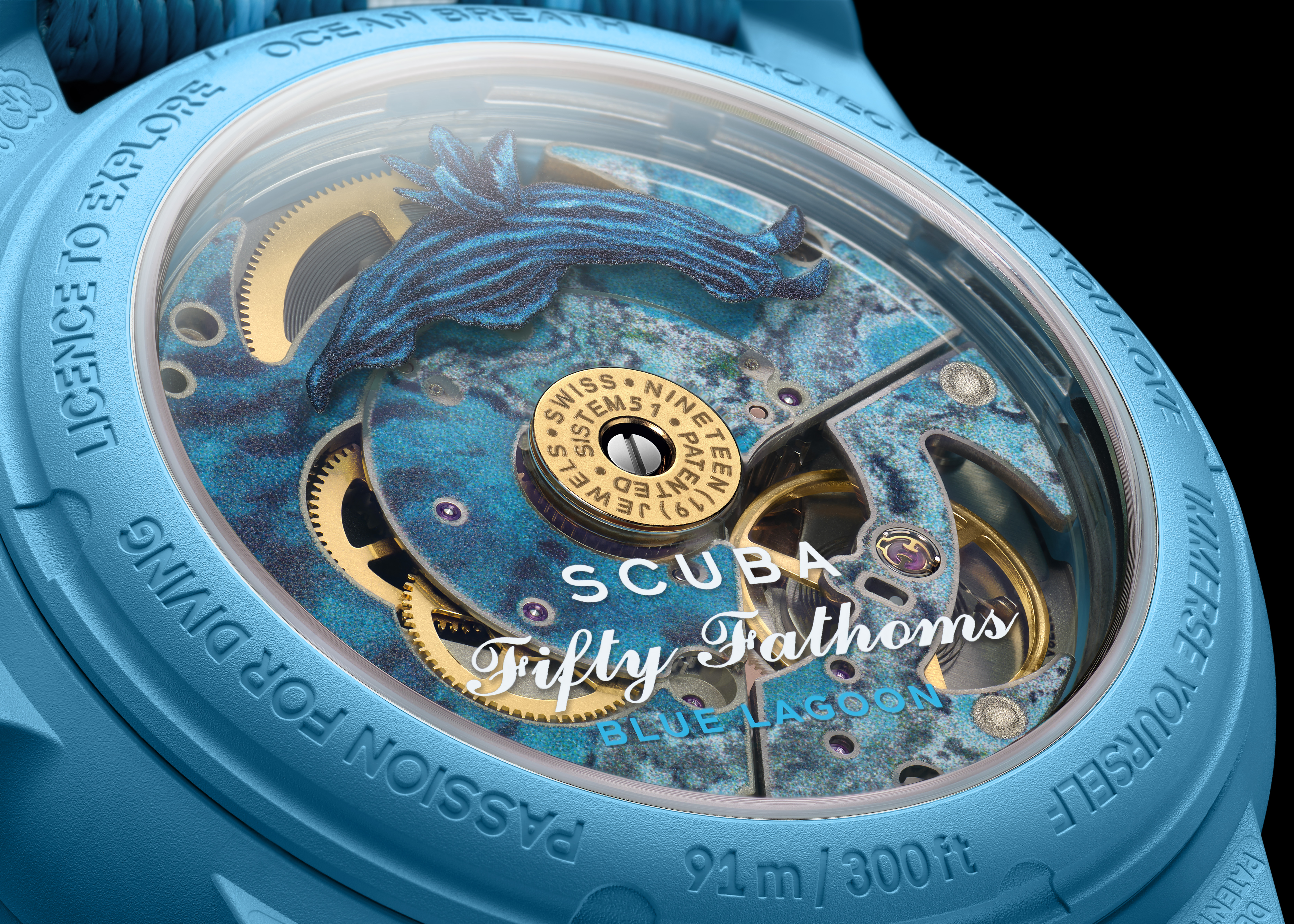 Bioceramic Scuba Fifty Fathomsコレクション – BLUE LAGOON - Swatch Ltd