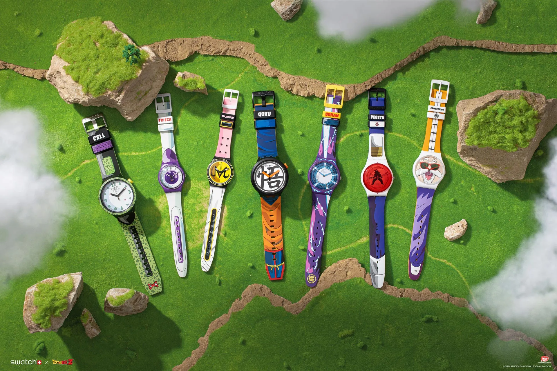 Time to level up with the Swatch X Dragon Ball Z collection