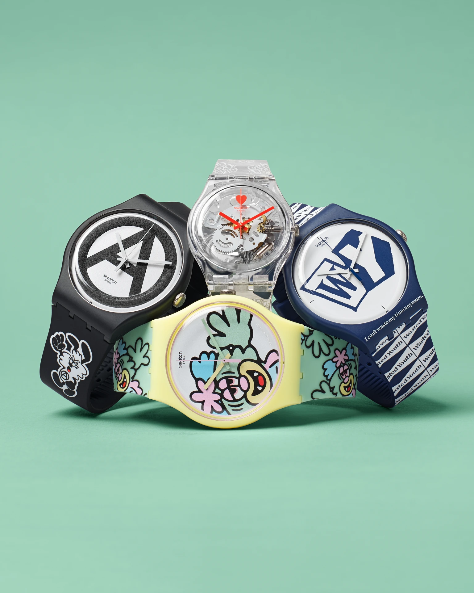 Positive messaging with the Swatch x Verdy Collection